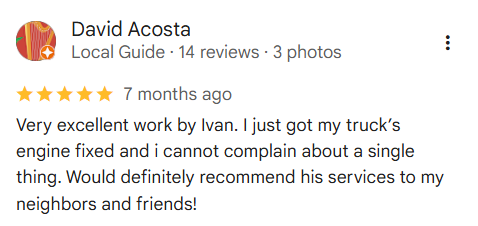 Google review